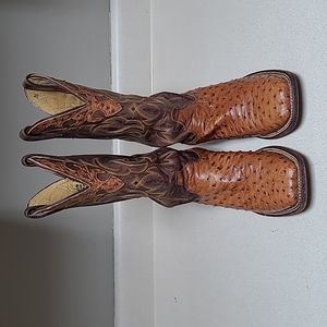 Mens Justin Full Quill Ostrich